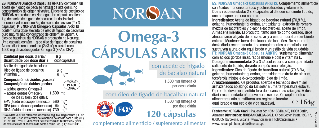 Omega-3 - CÁPSULAS ARKTIS - Imagen 5