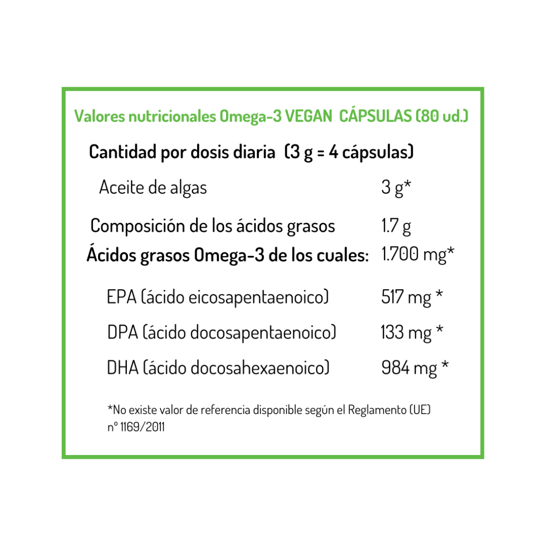Omega-3 - CÁPSULAS VEGAN