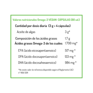 Omega-3 - CÁPSULAS VEGAN
