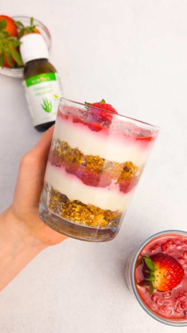 parfait vegano con omega 3