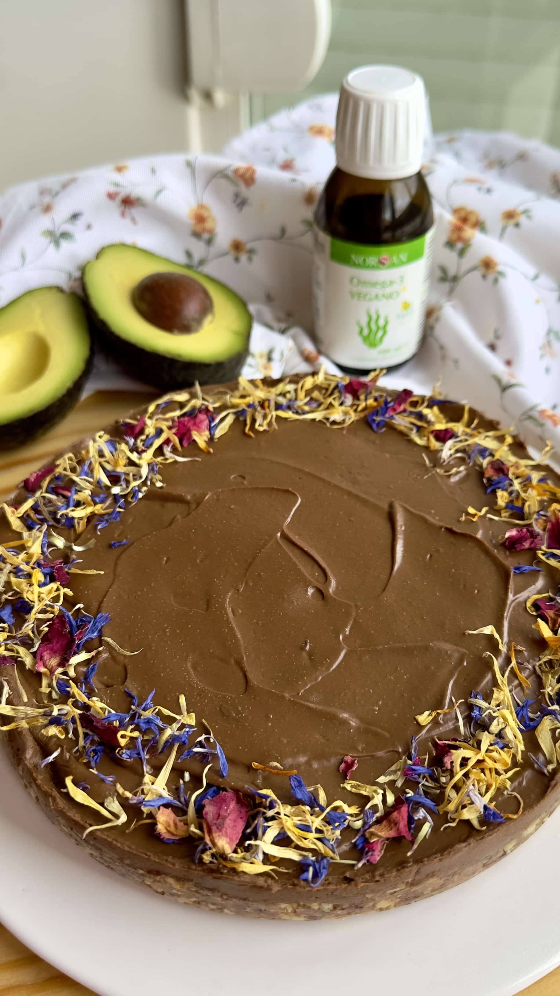 Pie de chocolate raw con Omega-3