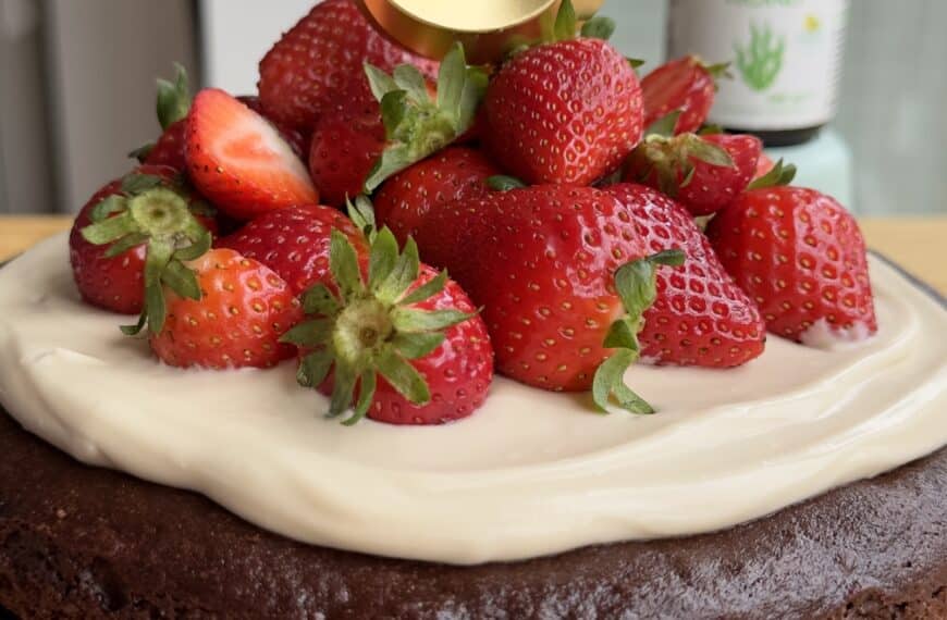 Pastel vegano de chocolate con Omega-3