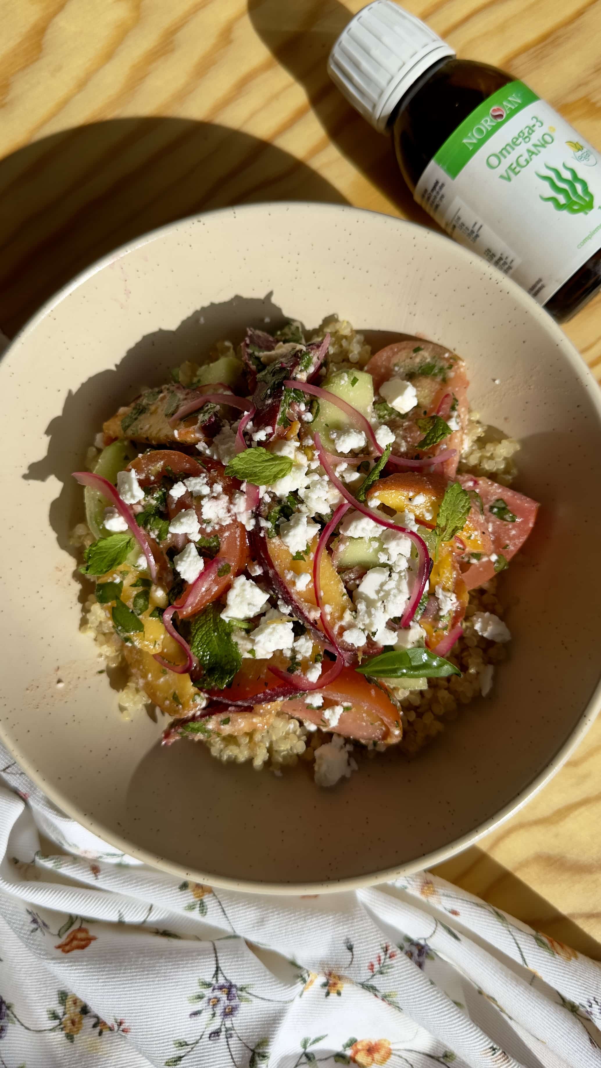 Ensalada fresca de verano con Omega-3