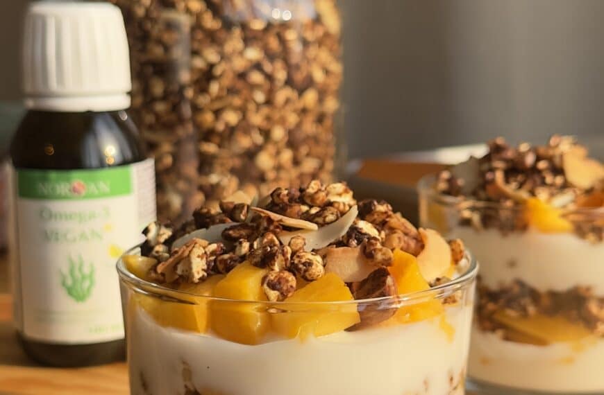 Parfait con granola casera