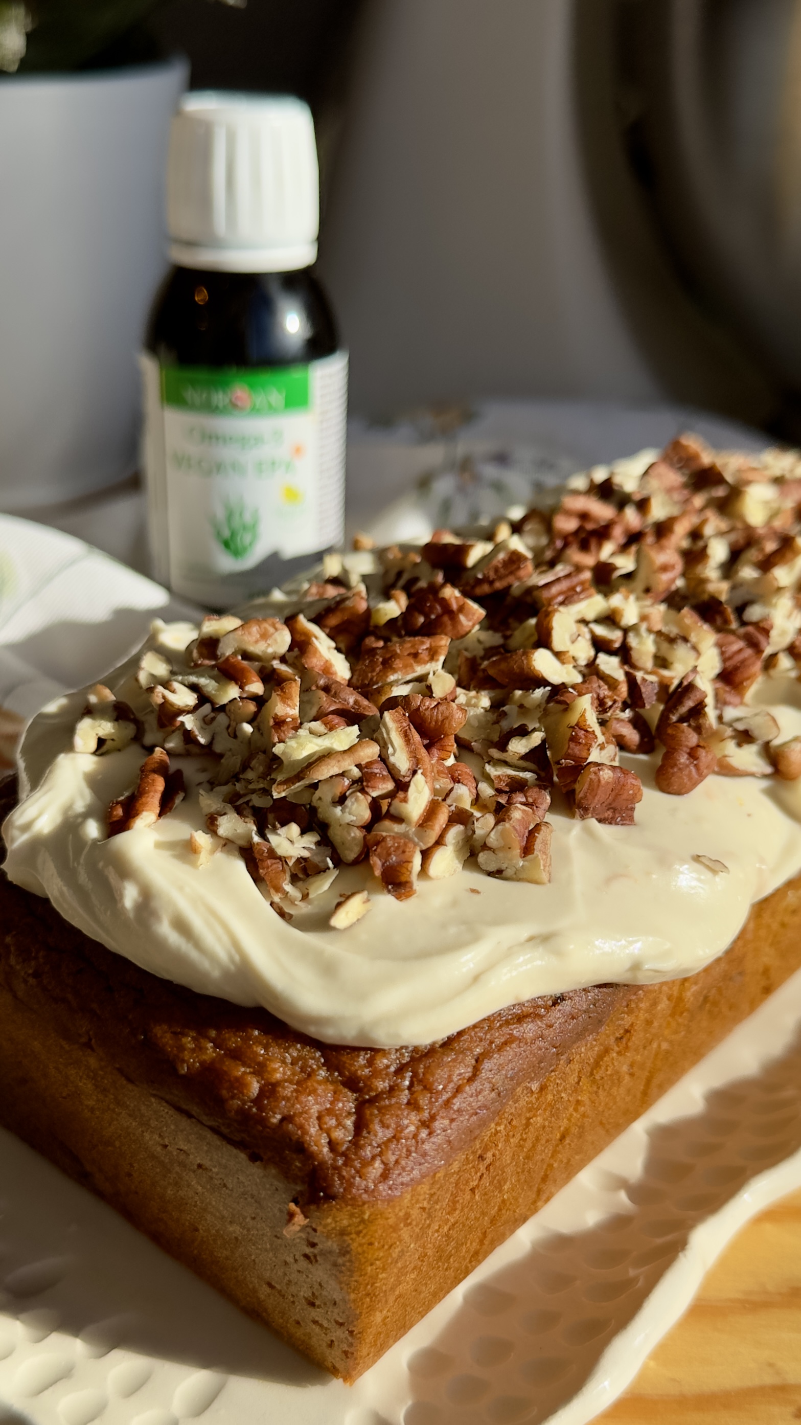 Bizcocho de calabaza y chocolate sin gluten